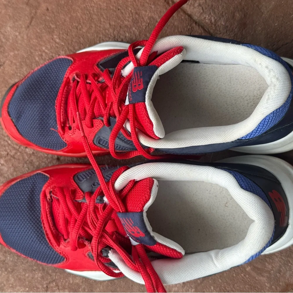 Polo Ralph Lauren new balance 696 mens 11 red blue white vintage sneakers shoes